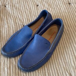 Tommy Bahama Blue Leather Loafers